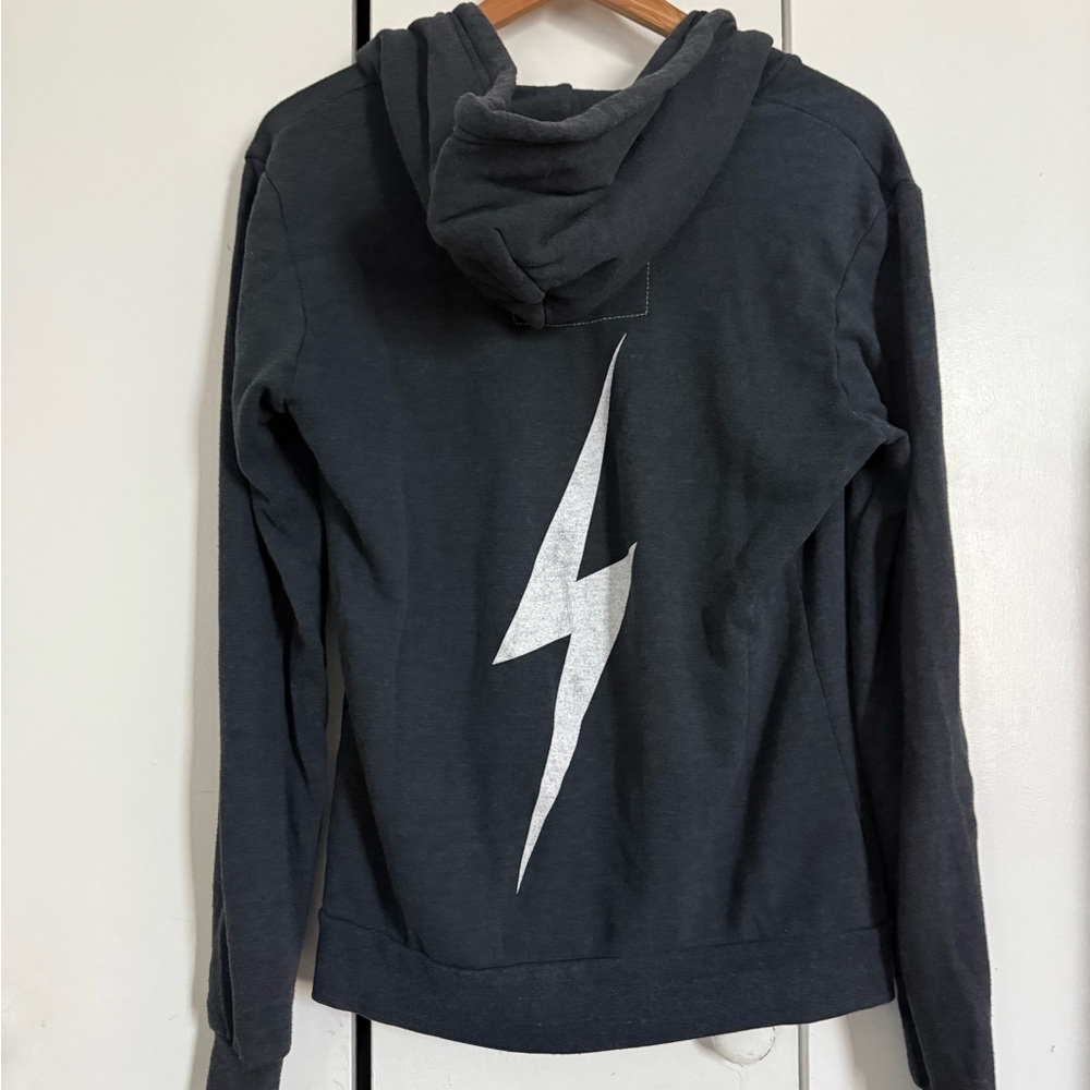 Unisex Black Lightning Bolt Sweater